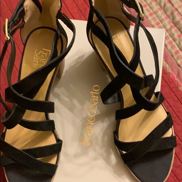 Franco Sarto Shoes - Bland new black Franco Sarto suede sandals Franco Sarto Shoes - Bland new black Franco Sarto suede sandals